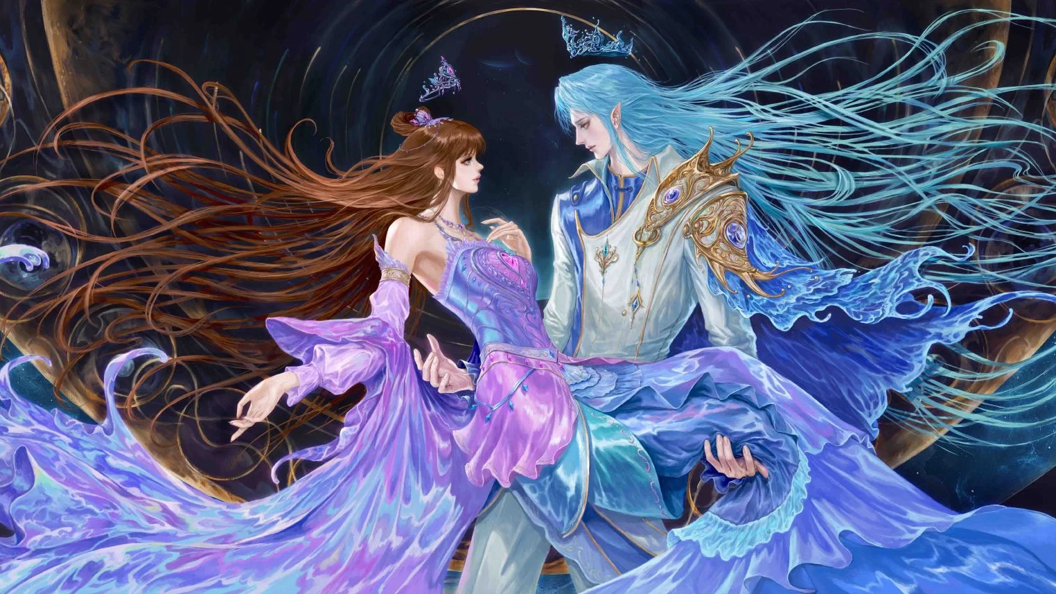 Đế Linh Yêu Mặc Thuỷ Linh Lung (Divine Love Deep Blue)